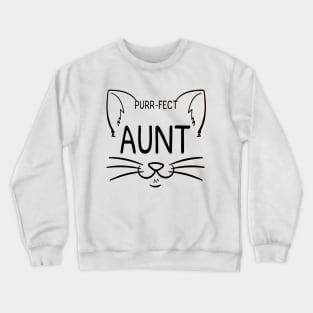Purr-fect Aunt Crewneck Sweatshirt